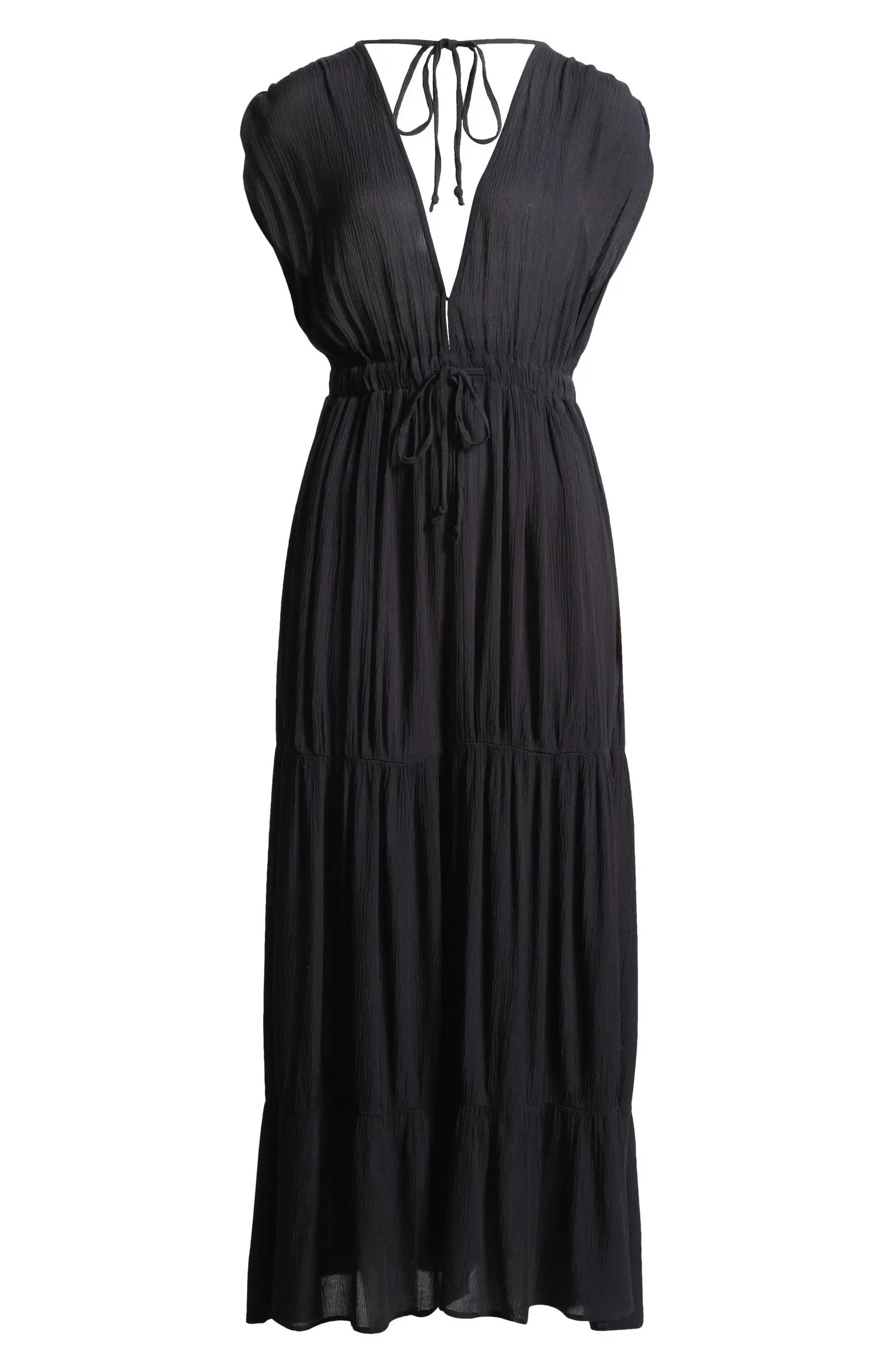 Ruched Tiered Cover-Up Maxi Dress | Nordstrom