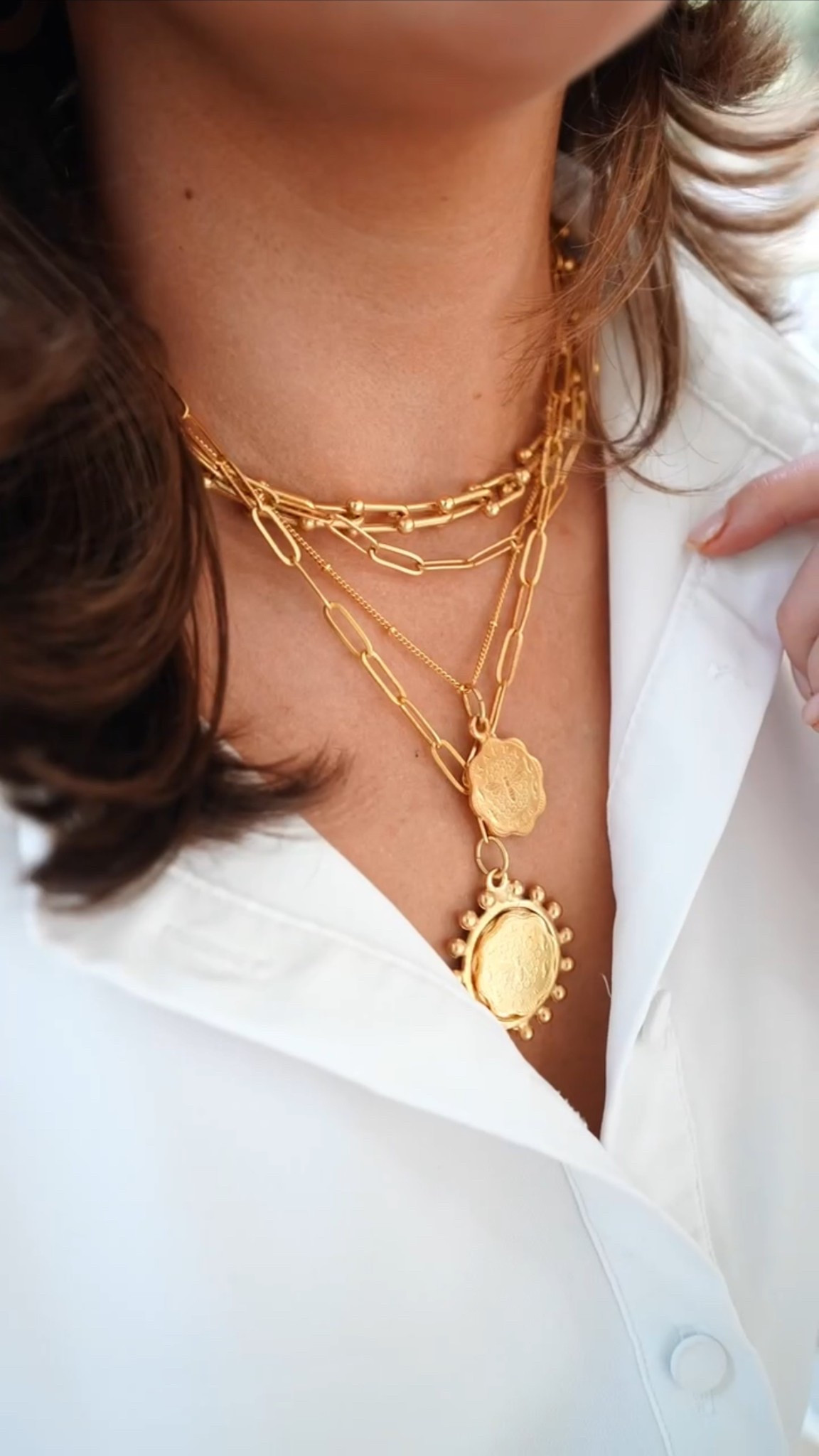 A favorite necklace combo from Susan Shaw! I think code LOUISE15 still works 