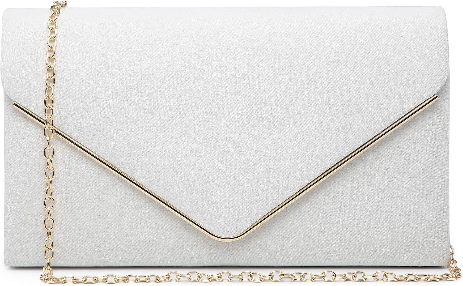 Dasein Women Faux Suede Evening Clutch Bags Formal Party Clutches Wedding Purses Cocktail Prom Clutc | Amazon (US)