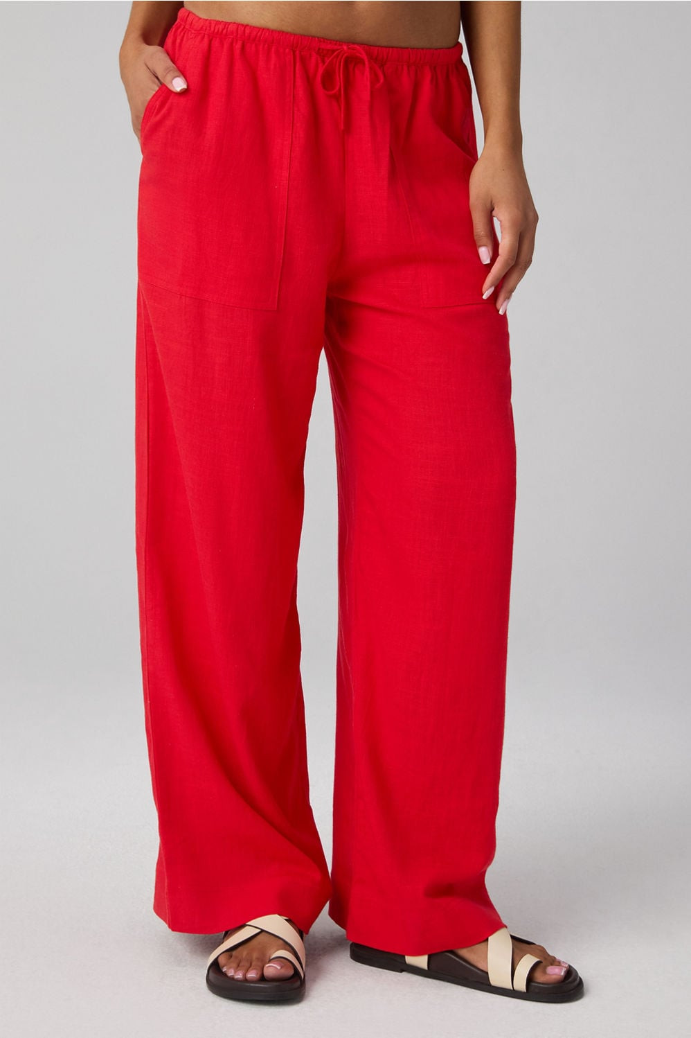 Lifestyle Linen Straight Leg Pant | Fabletics