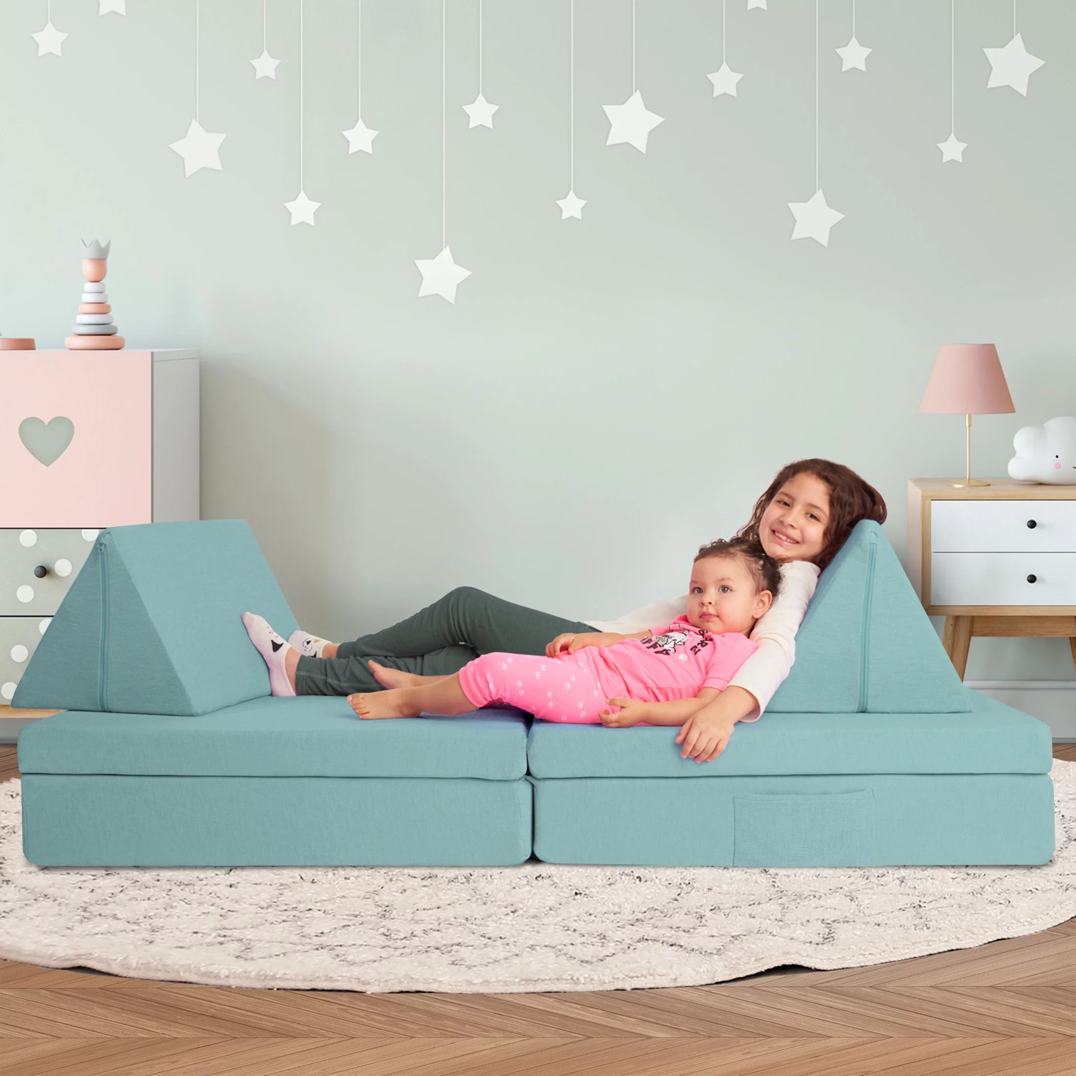 Imaginarium Kids and Toddler Play Couch, Sea Green | Walmart (US)