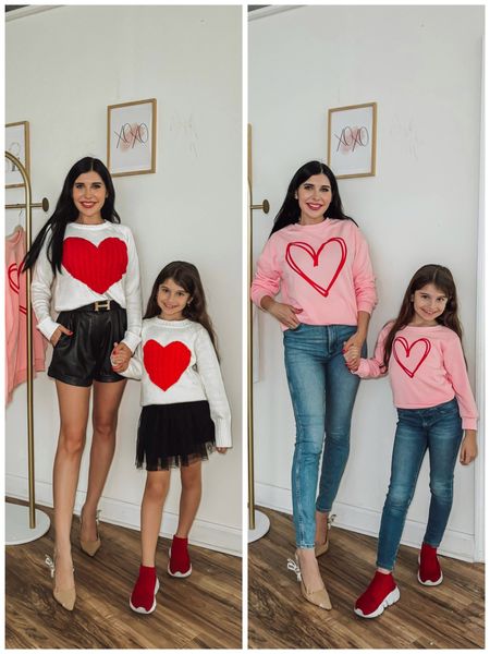 Some family matching mommy and me mom and kids Valentine’s Day pink hearts outfit inspo! ❤️

#LTKfamily #LTKkids #LTKMostLoved