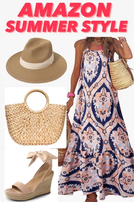 I’m in love with this maxi dress for the summer. Easy summer style. #amazon 

#LTKStyleTip #LTKFindsUnder50