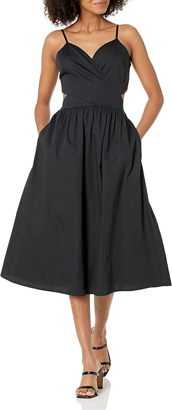 The Drop Women's Makenna Strappy Cross Front Smocked Back Midi Dress | Amazon (US)