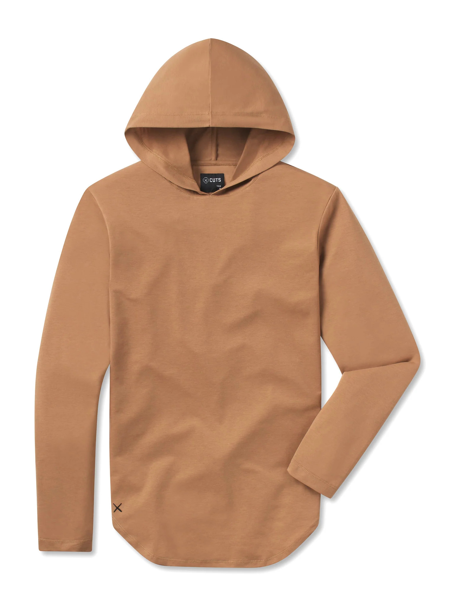 AO Long Sleeve Hooded Elongated Tee | Cuts Clothing