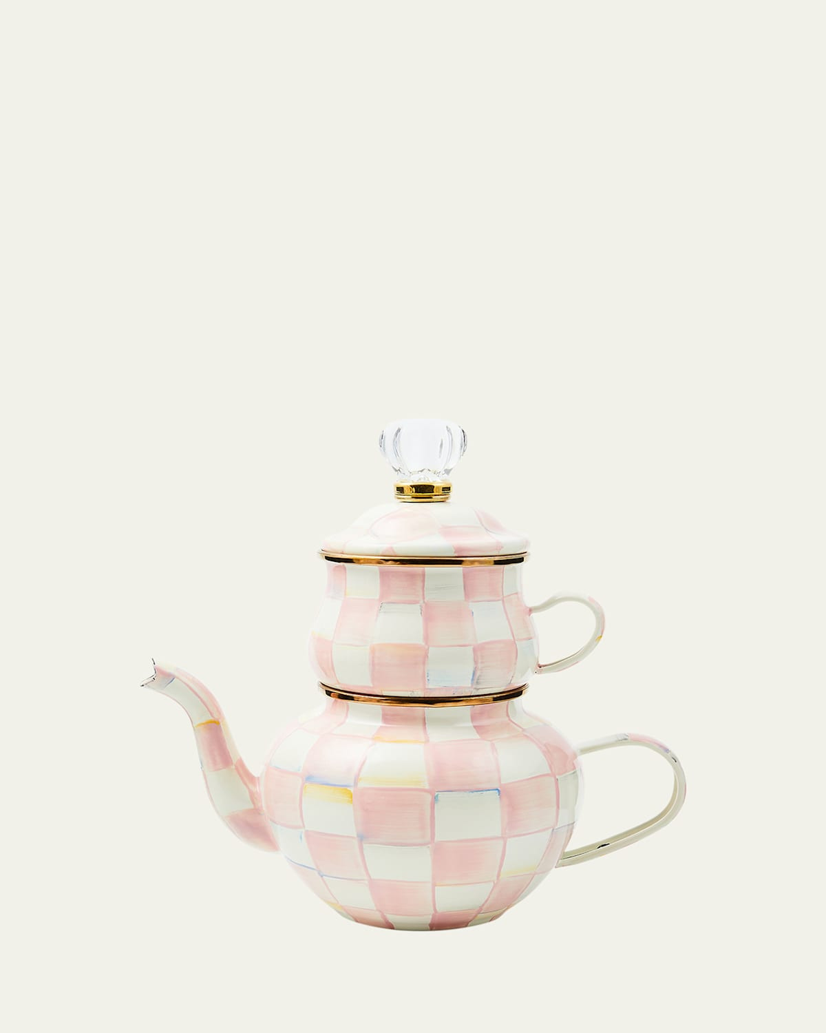 Rosy Check Enamel High Tea Set | Bergdorf Goodman