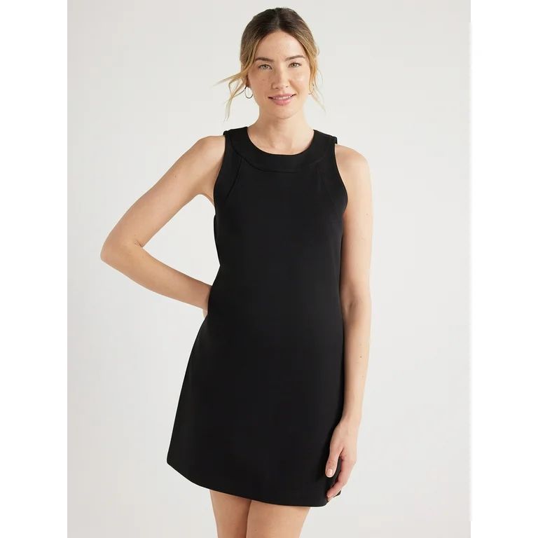 Free Assembly Women's Sleeveless Wide Strap Mini Dress, Sizes XS-XXL | Walmart (US)