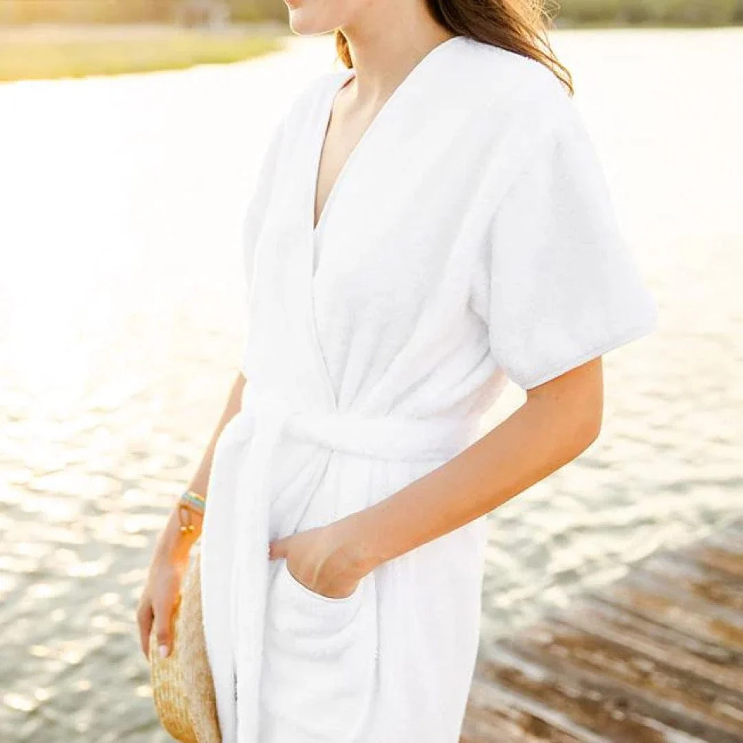 Women’s Personalized Short Luxury Robe | Weezie Towels | Weezie Towels