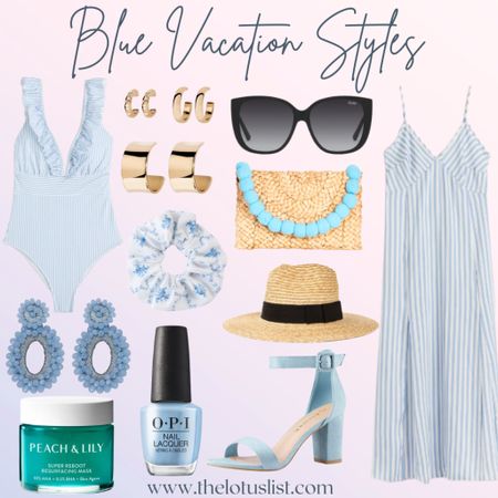 Blue Vacation Styles

LTKunder100 / LTKunder50 / LTKbeauty / LTKitbag / LTKshoecrush / LTKcurves / LTKsalealert / LTKtravel / slip dress / vacation dress / vacation / vacation outfit / vacation outfits / vacation styles / it bag / it bags / vacation dresses / vacation outfit ideas / vacation outfit idea / sunglasses / travel outfit / travel outfits / dangle earrings / blue earrings / straw hat / straw hats / rattan bag / rattan bags / chunky heels / platform heels / blue platform heels / earrings / gold earrings / gold hoop earrings / sale / sale alert / bathing suit / swimsuit / swimsuits / striped swimsuit / striped swimsuits / vacation swimsuit / vacation swimsuits / sale / sale alert / clutch bag / clutch handbag 

#LTKSeasonal #LTKstyletip #LTKFind