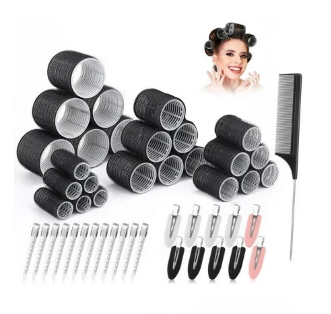 45 Piece Hair Rollers for Women Set, Self Grip Hair Rollers for Long Medium Short Hair, Large Medium Hair Curler ,4 Sizes Hair Rollers,Black

#LTKHome #LTKBeauty #LTKValentine