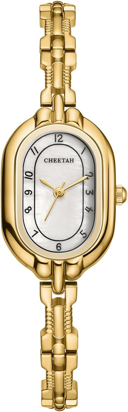 CHEETAH Women's Gold Dainty Bangle Watch Small Bracelet Easy Read Dial | Amazon (US)