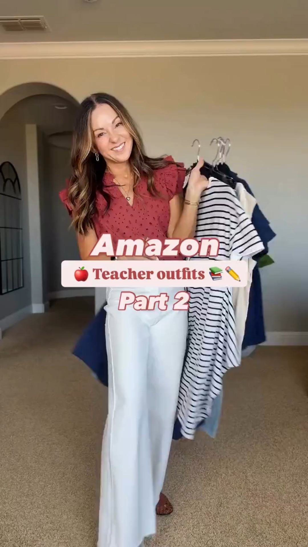 Amazon Teacher Outfits Part 2 🍎
Eyelet tops, Swiss dot blouses, a comfy t-shirt dress, flowy maxi skirts, and the comfiest wide leg jeans. Petite friendly, stylish, and perfect for the first days of school.

For reference: I’m 5’1”, 108lbs.
Everything is unaltered.
Sizes included in the link.

#LTKootd #LTKPetite #LTKWorkwear