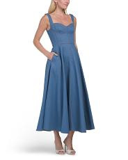 Anya Sleeveless Maxi Dress With Panels | TJ Maxx
