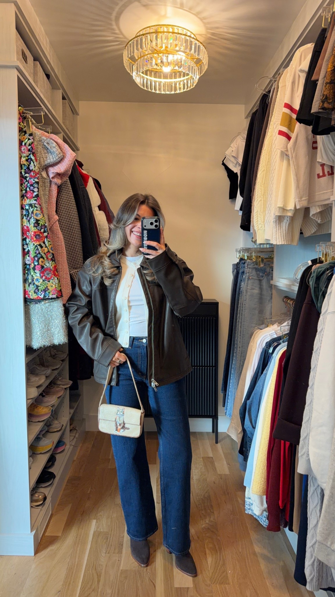 Abercrombie sitewide denim sale jeans paired with white tee cardigan and leather oversized coat 

Abercrombie code: DENIMAF

Denim jeans
Casual look
Date night
Errands
Workwear
Everyday wear

#LTKSeasonal #LTKSaleAlert #LTKootd