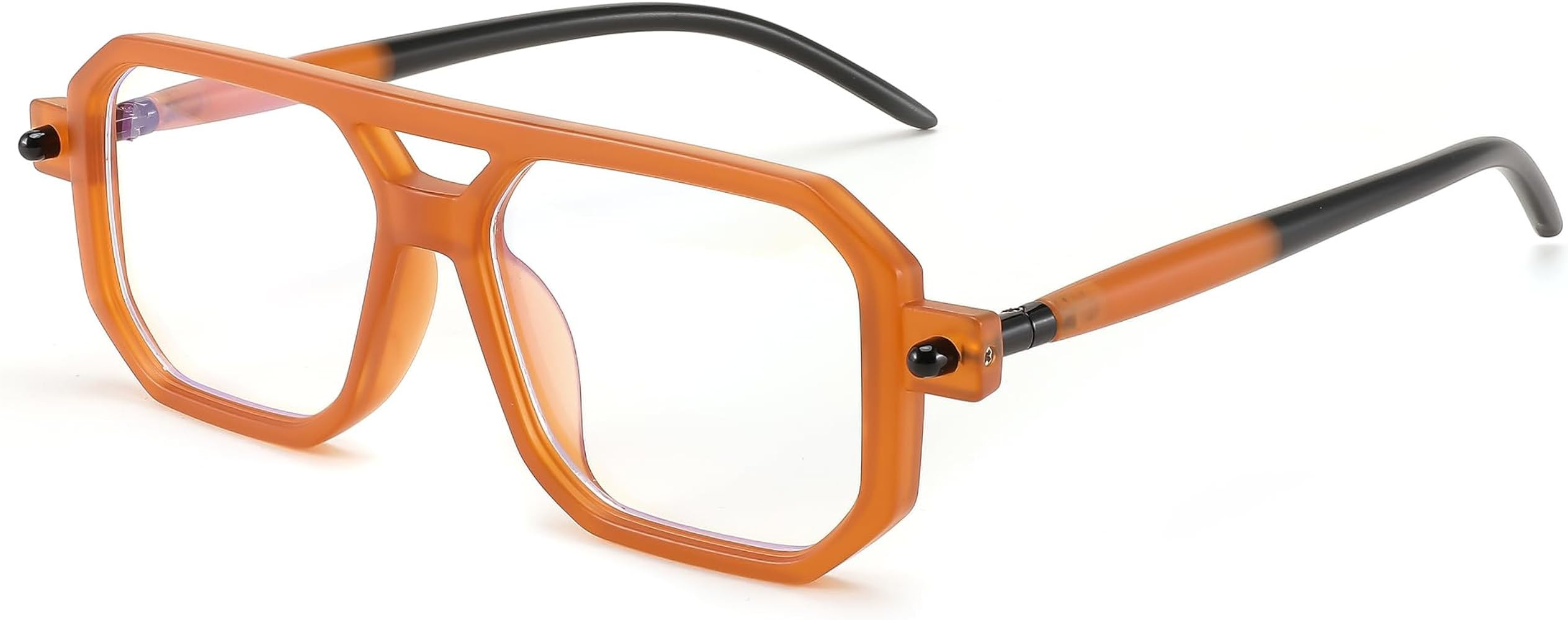 FEISEDY Reading Glasses Vintage Square Blue Light Blocking Glasses Women Men 70s Flat Aviator Gla... | Amazon (US)