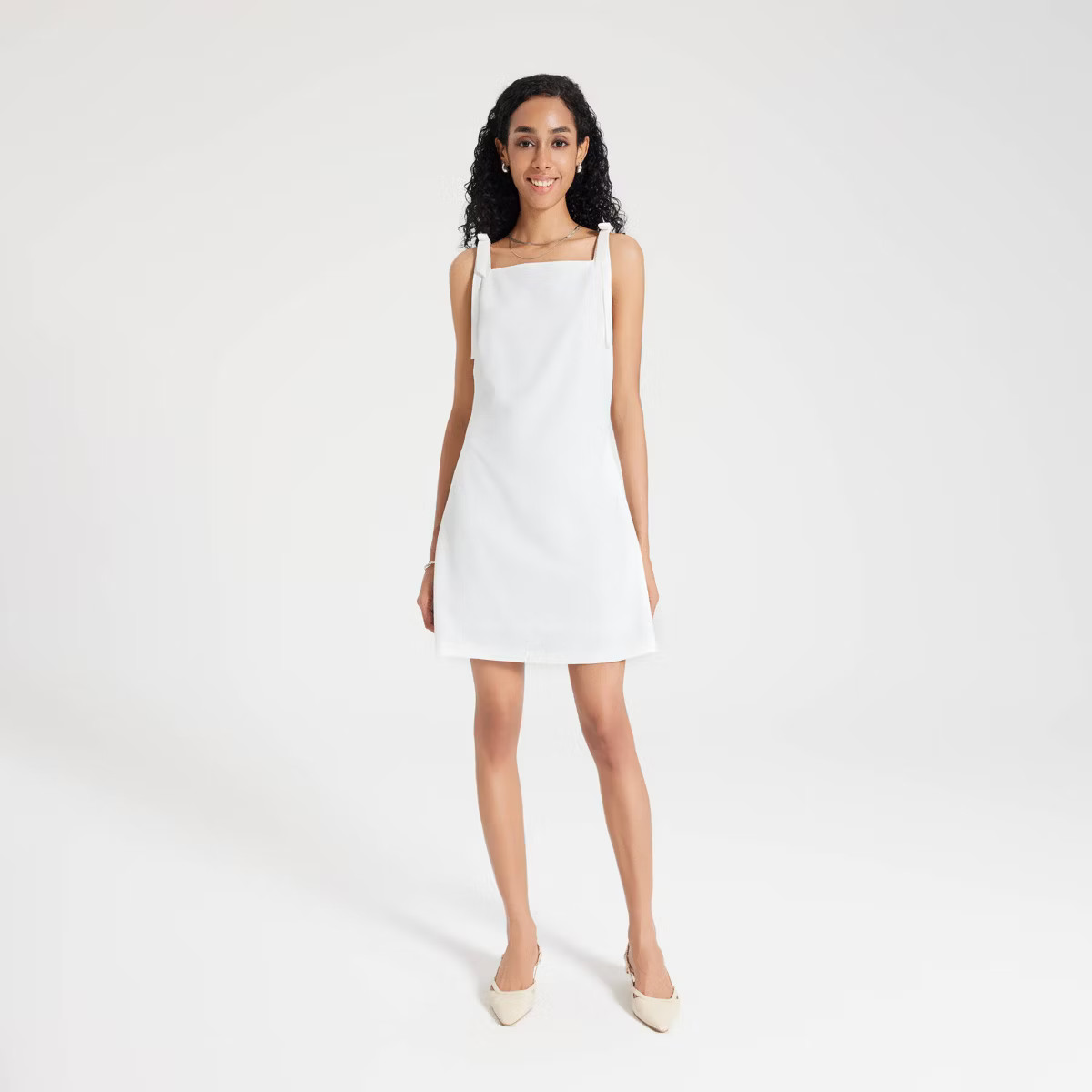 Women's Bow Strap Mini A-Line Dress - A New Day™ | Target