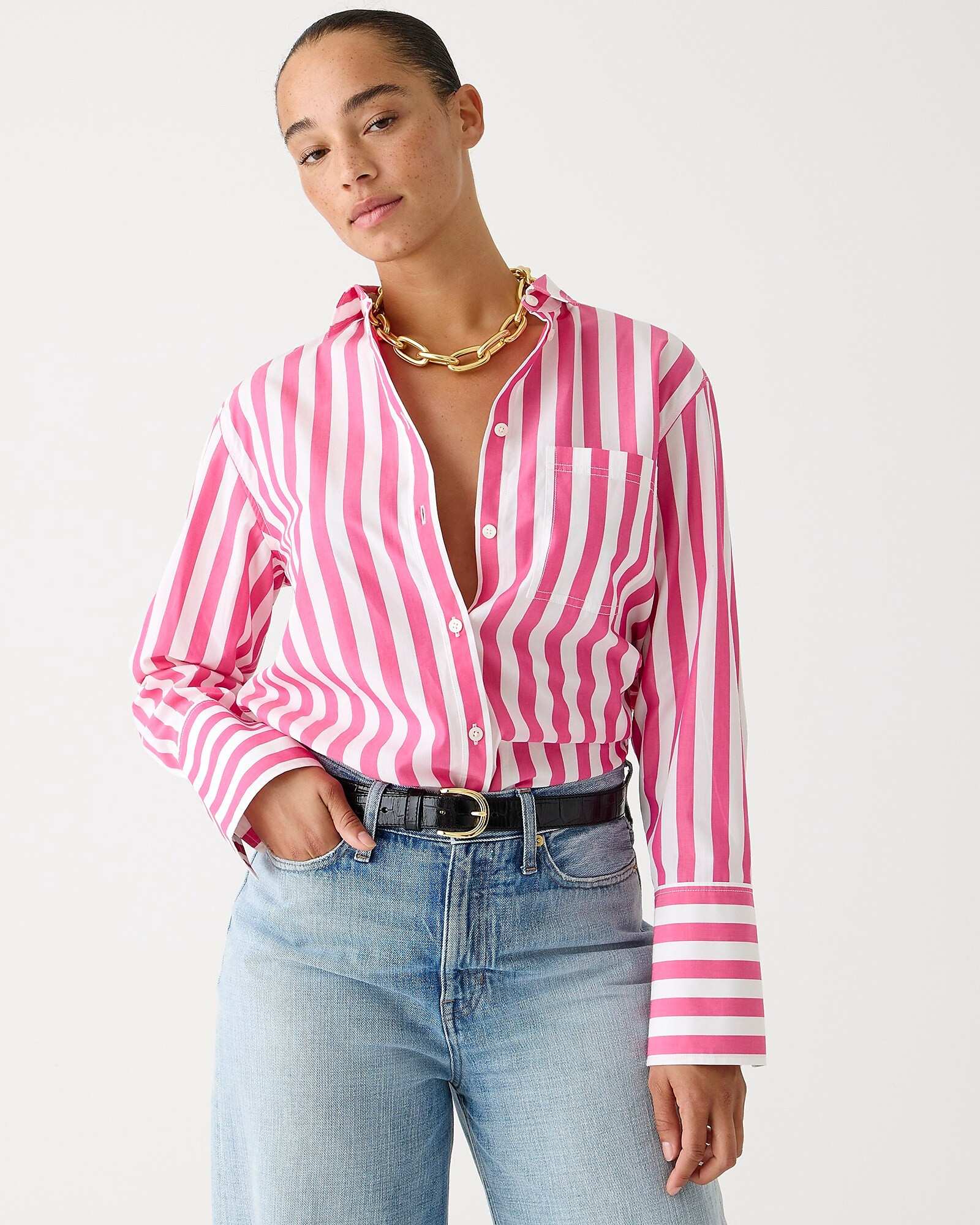 Garçon classic shirt in stripe cotton poplin | J. Crew US
