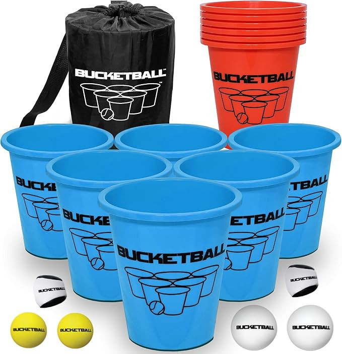 Bucket Ball | Beach Edition | Ultimate Beach, Pool, Yard, Camping, Tailgate, BBQ, Backyard, Lawn,... | Amazon (US)