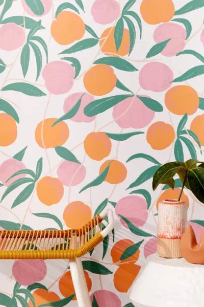 Peaches Removable Wallpaper | Urban Outfitters (US and RoW)