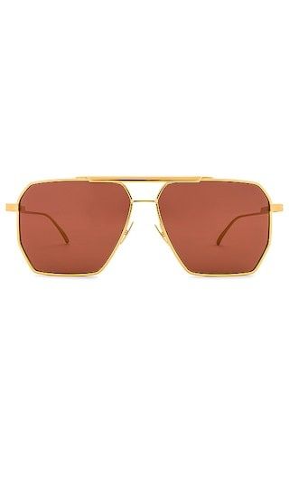 Angular Pilot in Shiny Gold & Solid Warm Brown | Revolve Clothing (Global)