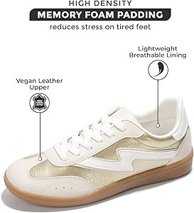 Project Cloud Sneakers for Women - Lace-Up Shoes for Women Trendy Women Sneakers with Memory Foam... | Amazon (US)