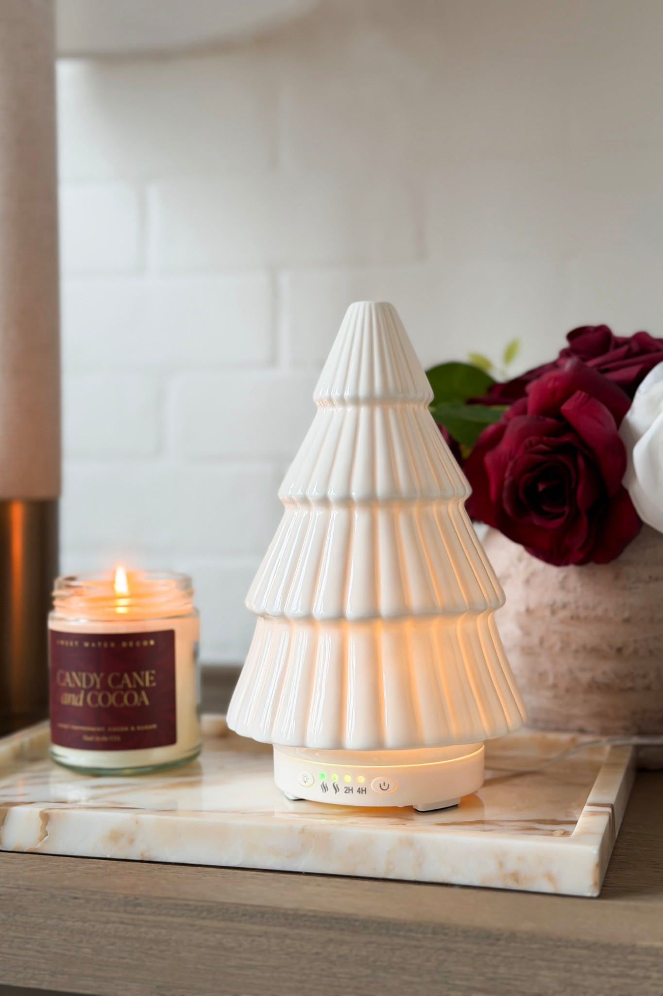 How pretty is this Christmas tree diffuser?! 

Holiday, holiday home, holiday decor, holiday home decor, Christmas, Christmas tree, Christmas decor, marble tray, candle, holiday candle, Christmas candle, Christmas florals 

#LTKHoliday #LTKHome #LTKSeasonal