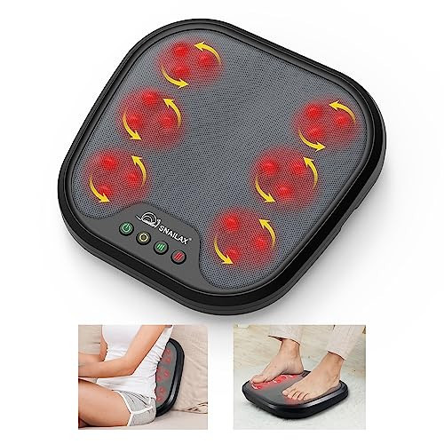 Foot Massager with Heat, Snalax Shlatsu Electic Foot Masager Machine for Plantar fascits, Foot Warmer Massager for Neuropathy Paln and Circulatlon, Glits for Eldery, Men/Women | Amazon (US)