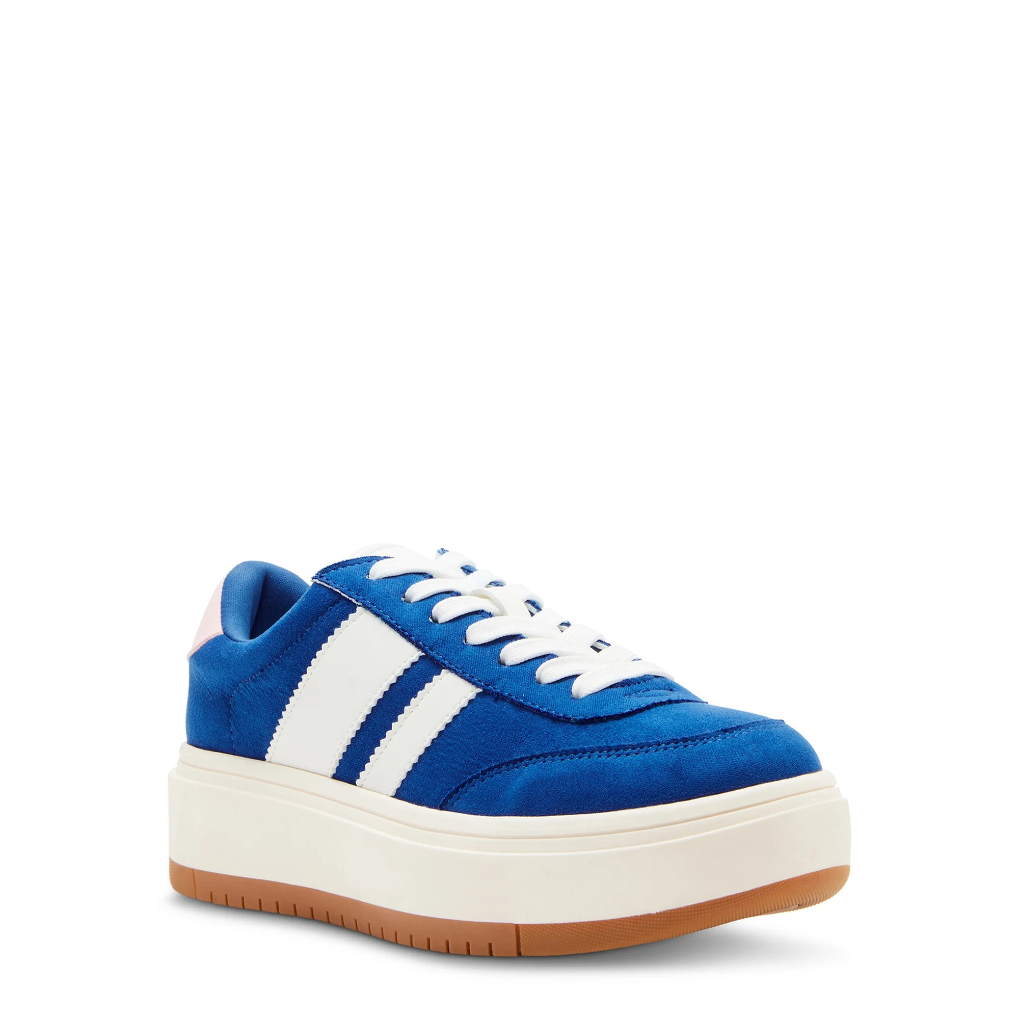 Madden Girl Women's Navida Lace-up Platform Sneaker with Stripes | Walmart (US)