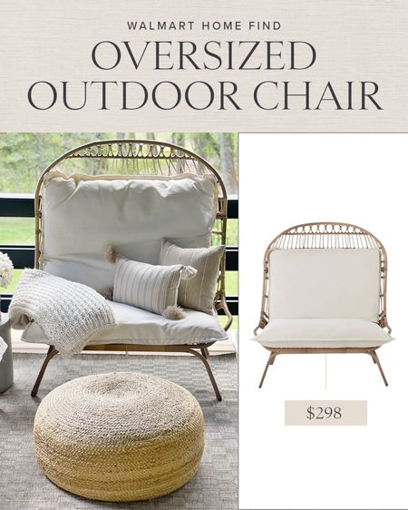 OUTDOOR \ chair favorite from Walmart and she’s on sale!!👏🏻👏🏻 Styled two of them on a small patio.

Home
Decor 
Deck 

#LTKHome #LTKSaleAlert #LTKSeasonal