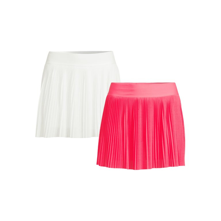 No Boundaries Juniors' Pleated Mesh Skort, 2-Pack, Sizes XS-XXXL | Walmart (US)