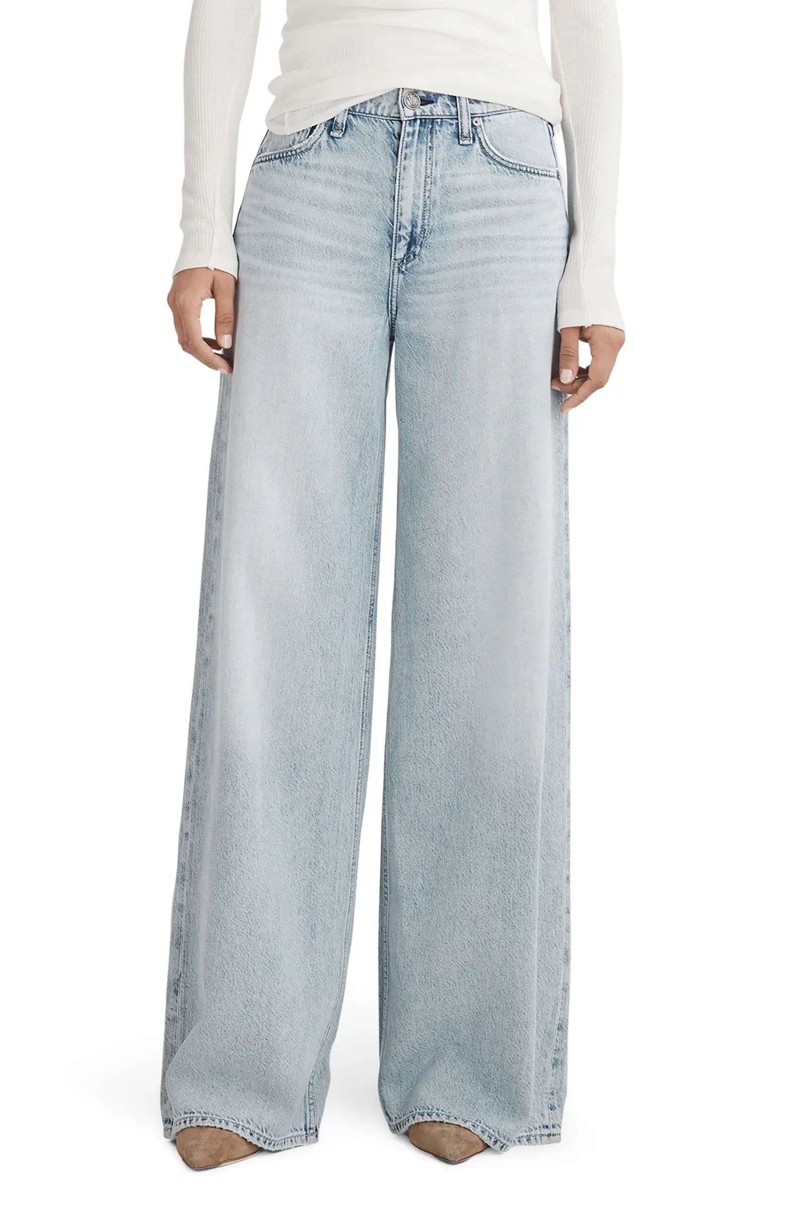 Sofie Featherweight Wide Leg Jeans | Nordstrom