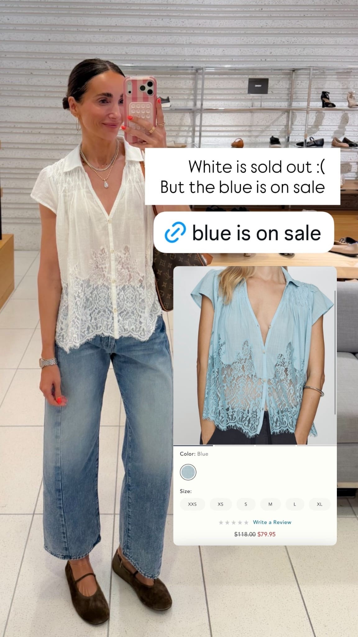Anthropologie early fall outfit, I'm wearing size XS in top, 25 in jeans.

#LTKSaleAlert #LTKOver40