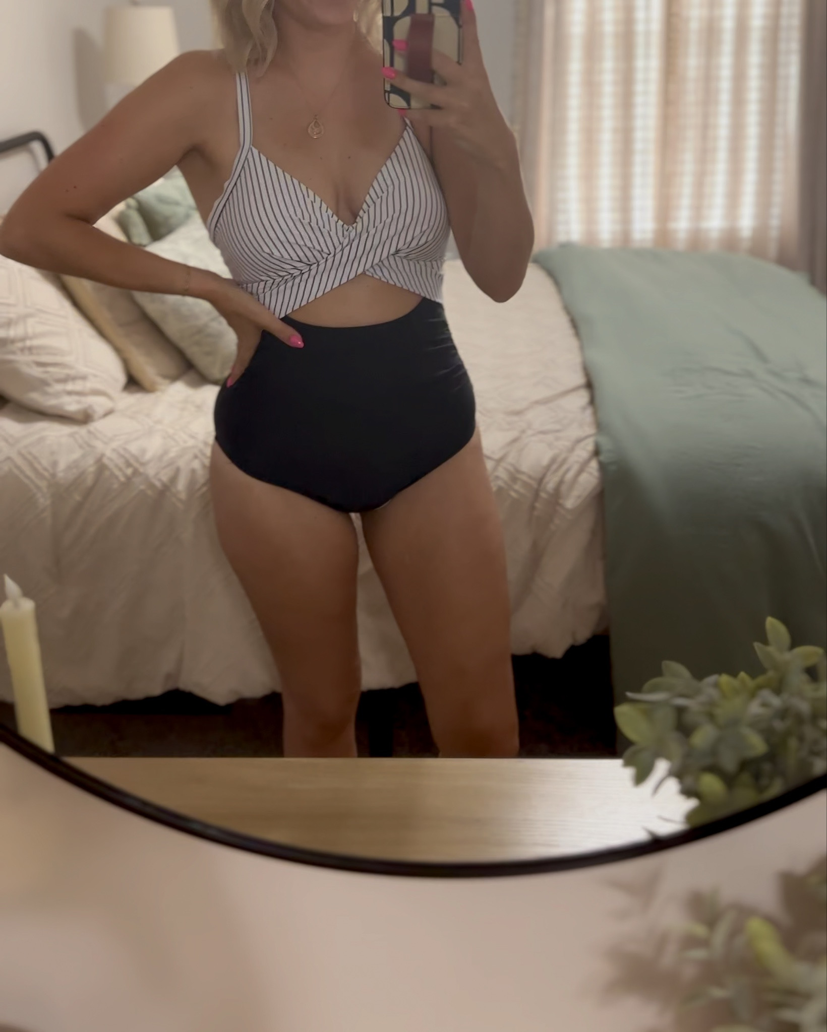 Loving my new flattering swimsuit!☀️✨#OOTD #Swimwear #FlatteringFit #SummerStyle #SwimsuitSeason #BeachReady #LTKswim #FashionFinds #StyleInspo #ShopMyLook