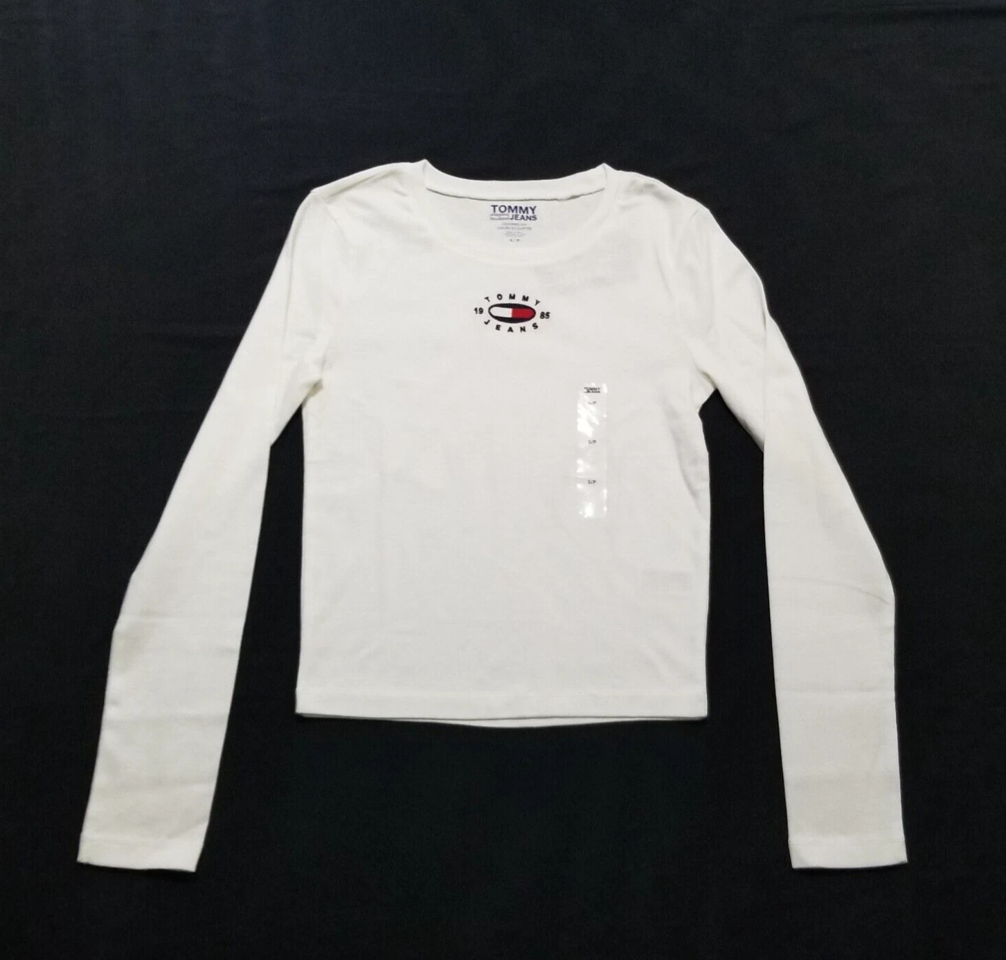 Tommy Hilfiger Women's Cropped Fit Long Sleeve T-shirt | eBay US