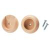 Everbilt 2-Pack 1-3/8 in. Smooth Wood Closet Pole Hardware Sockets 15476 | The Home Depot