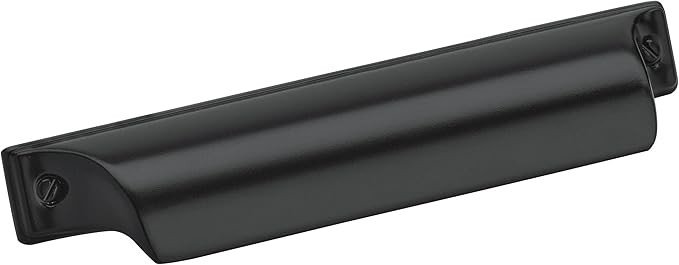 Amerock | Kitchen Cabinet Cup Pull | Matte Black | 3-3/4 in (96 mm) Center-to-Center | Jolene | 1... | Amazon (US)