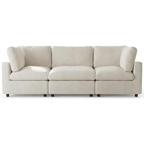 Amazon.com: EDILLY 94 inches Oversized Modular Sectional Fabric Cloud Sofa Set, Extra Large L Sha... | Amazon (US)