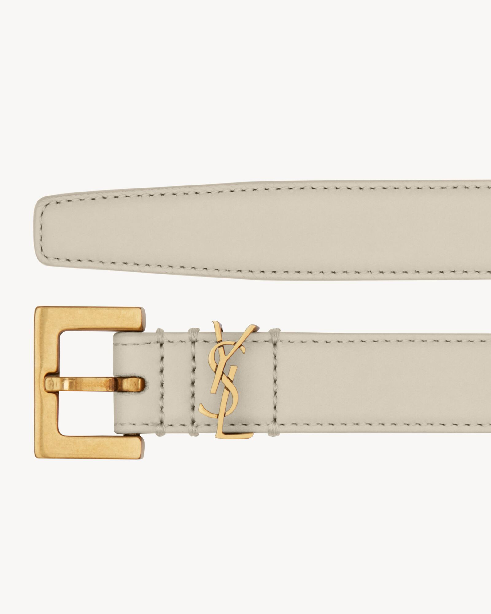 CASSANDRE THIN BELT WITH SQUARE BUCKLE IN BOX SAINT LAURENT LEATHER | Saint Laurent | YSL.com | Saint Laurent Inc. (Global)