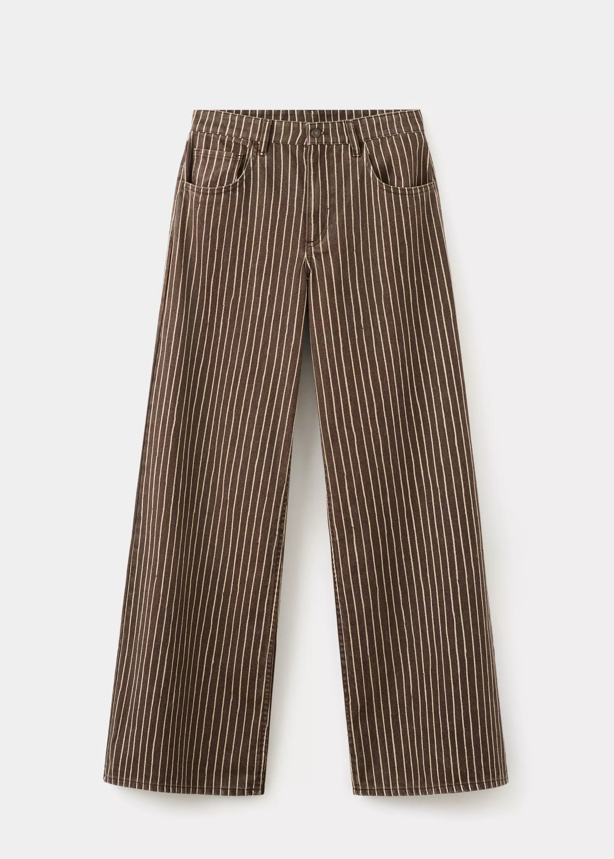 Wide leg striped jeans | Mango (US/MX/AU)