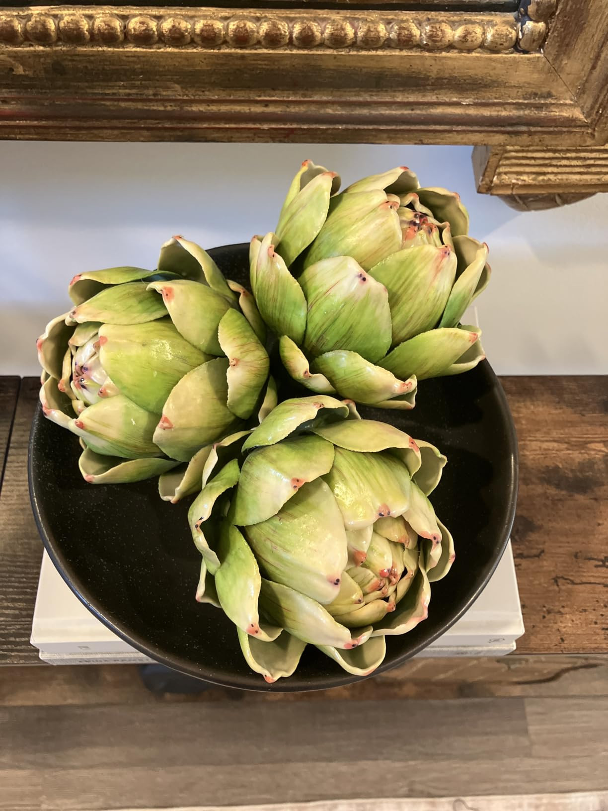 Meiwlong 3Pcs Large Faux Artichokes for Decoration,Fake Fruit and Vegetable for Home Kitchen Tabl... | Amazon (US)