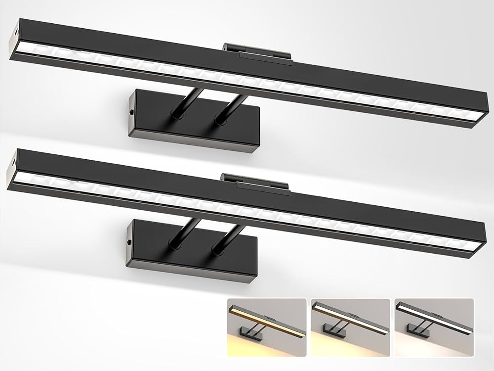 PESUTEN 2PCS Picture Light Battery Operated, 16in Wireless Art Light for Paintings CCT Dimmable R... | Amazon (US)