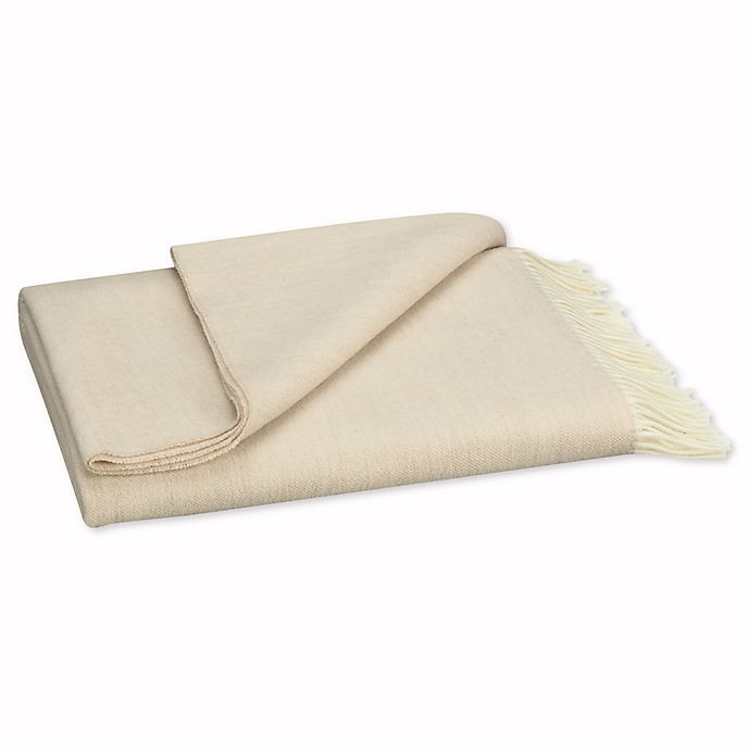 Valeron Tasmania Wool Throw Blanket in Ivory | Walmart (US)
