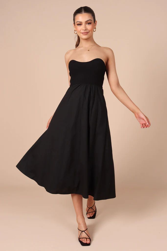 Molly Strapless Dress - Black | Petal & Pup (US)