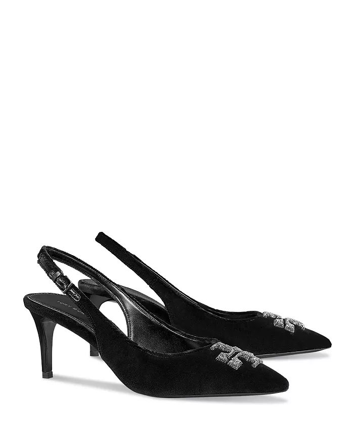 Women's Eleanor Pave Pointed Toe Slingback Pumps | Bloomingdale's (US)