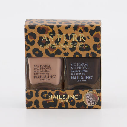 2 Pack Leopard Duo Nail Polishes 14ml | TK Maxx