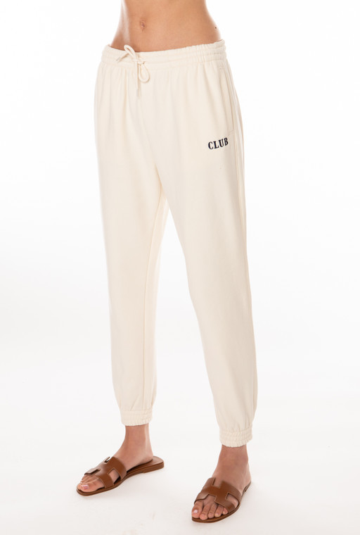 Cream Club Joggers | EllandEmm
