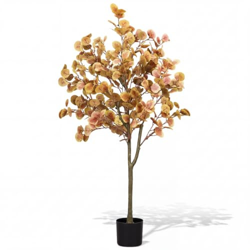 4 ft Fall Eucalyptus Tree, Artificial Autumn Ficus, Thanksgiving Decor | Amazon (US)
