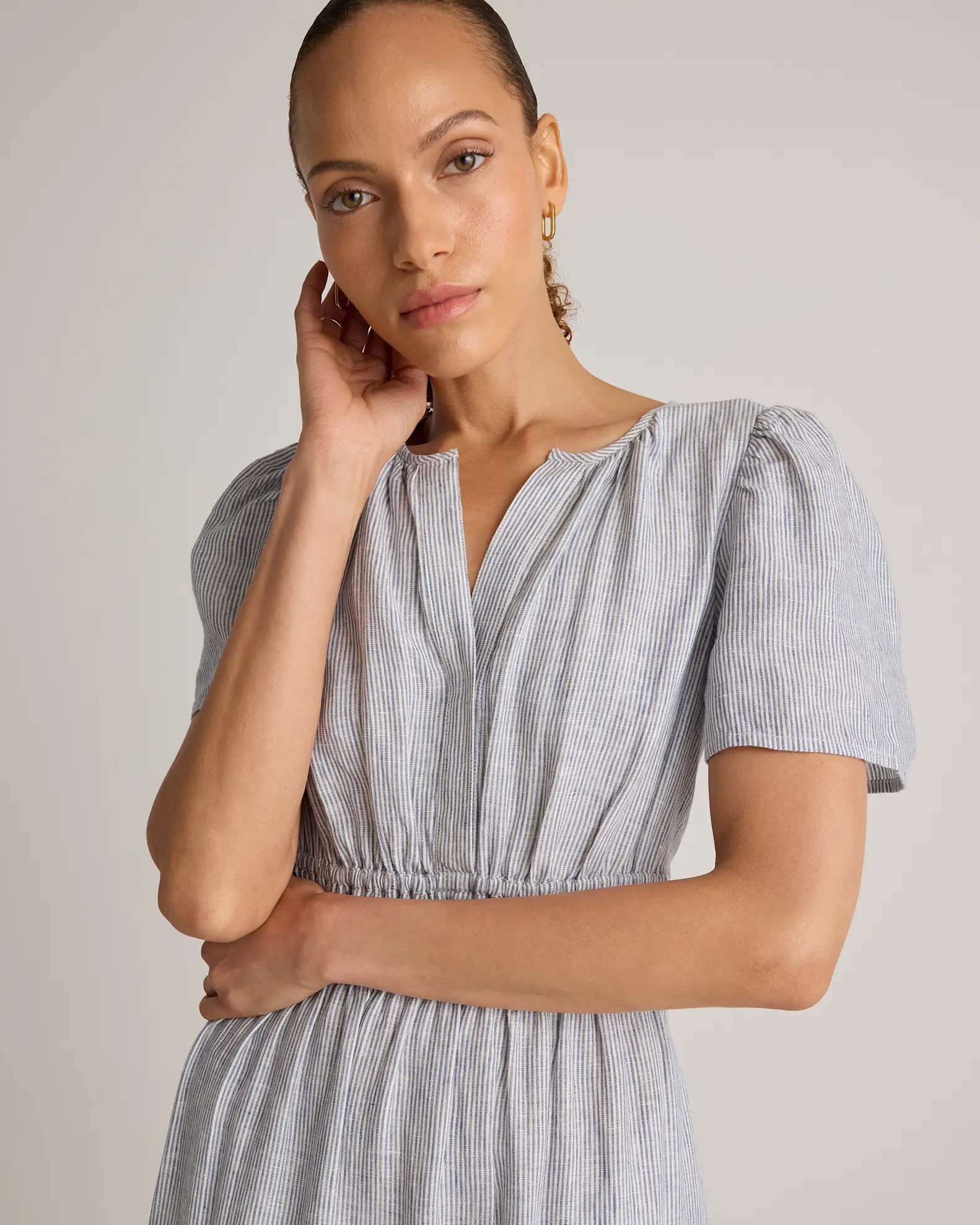 100% European Linen Tiered Maxi Dress | Quince