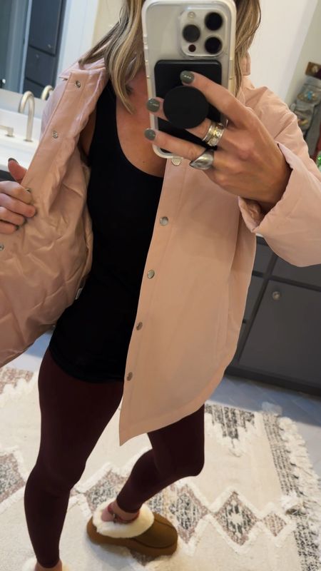 Wow! I am so impressed with this snap front Shacket from Walmart! The shacket is thicker than a shirt but thinner than your heavy winter coat, so you can easily layer it! I’m wearing a size small. 

#LTKover40 #LTKfindsunder50 #LTKstyletip