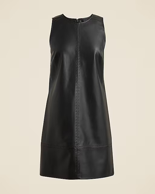 Mini sheath dress in faux leather | J. Crew US